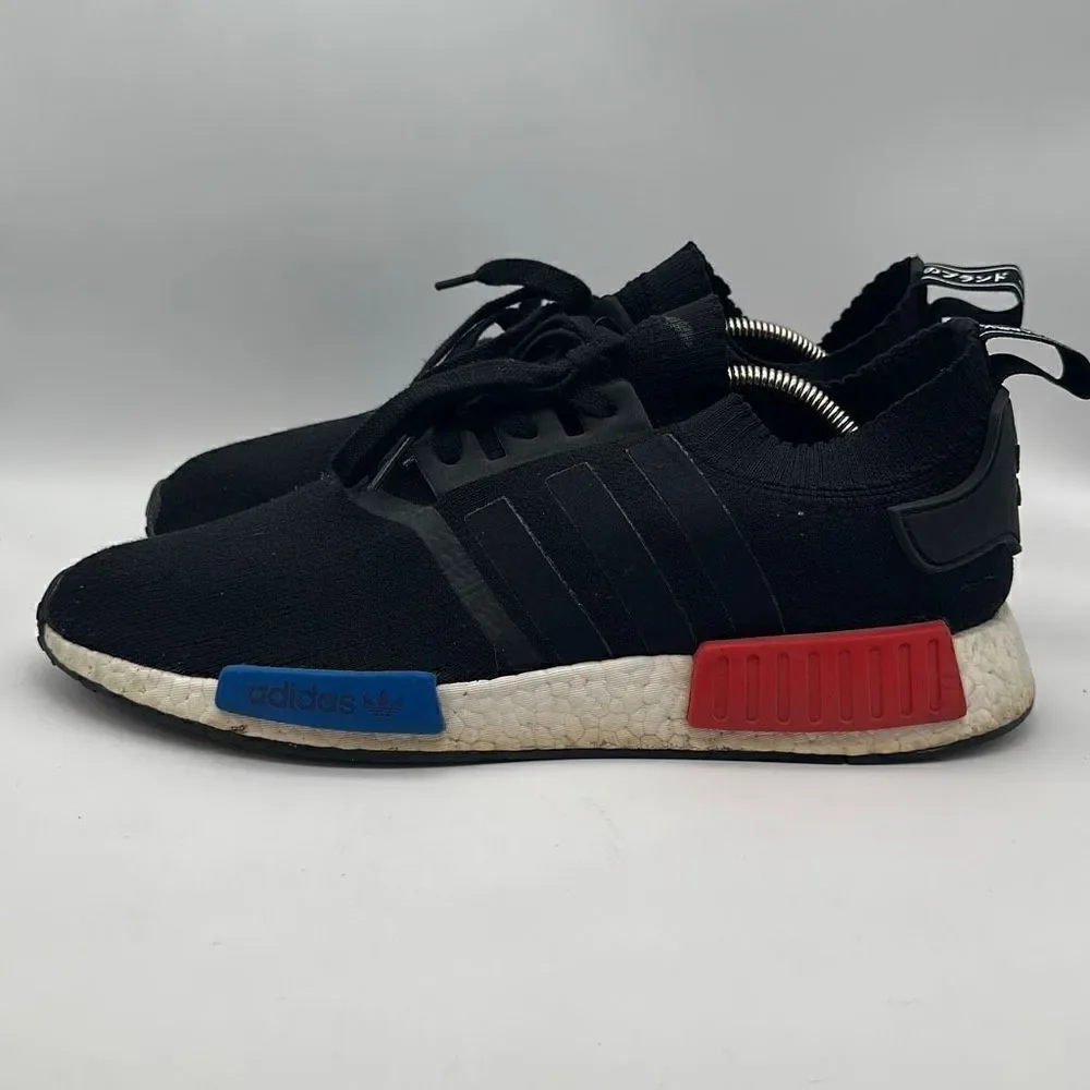 Adidas NMD OG‎ Runner PK Primeknit Black Red Blue S79168 UK 11.5 US 12